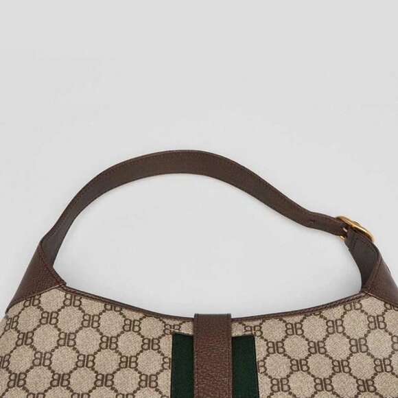 Balenciaga x Gucci Beige/Ebony Coated Canvas/Leather The Hacker Project 1961 ... - Picture 6 of 10